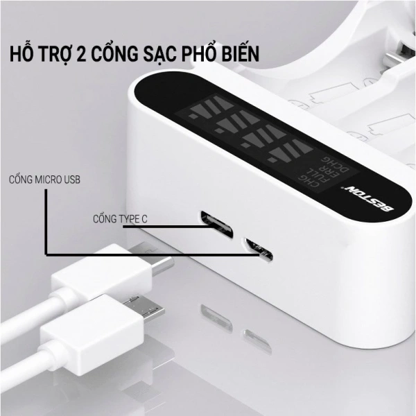 Như bảng trên cho thấy, bộ sạc 4 slot không chỉ đáp ứng nhiều nhu cầu đồng thời mà còn tích hợp tính năng an toàn và thông báo trực quan – điều hiếm gặp ở các loại sạc truyền thống. (Ảnh 4)
