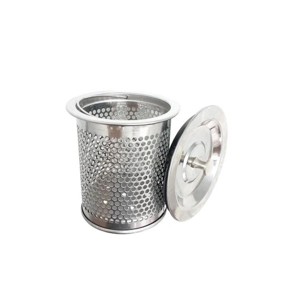 Sản phẩm “Bộ Nắp đậy bồn rửa chén bát chất liệu INOX + Rổ lọc rác” được chế tạo từ thép không gỉ, có độ cứng cao và không bị hoen gỉ dù tiếp xúc lâu dài với nước. (Ảnh 2)