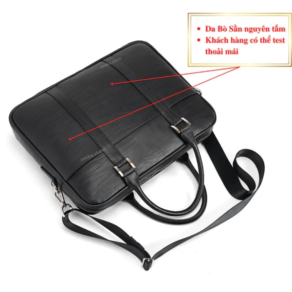 Cặp da bò cao cấp MoonLeather ZKC05 được thiết kế dành riêng cho người dùng cần không gian chứa laptop 15.6 inch mà vẫn duy trì phong cách thanh lịch. (Ảnh 4) Cặp da bò cao cấp MoonLeather ZKC05 được thiết kế dành riêng cho người dùng cần không gian chứa laptop 15.6 inch mà vẫn duy trì phong cách thanh lịch. (Ảnh 4)