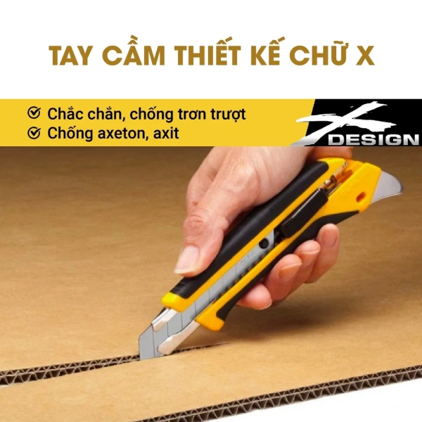 Một trong những lựa chọn được người dùng khuyên dùng cho nhiều loại vật liệu là Dao kỹ thuật hạng nặng OLFA L-5 18mm. (Ảnh 4)