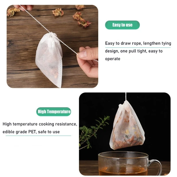 Trong những năm gần đây, một sản phẩm đang được người tiêu dùng chú ý là 100 Chiếc Không Dệt Dùng Một Lần Trà Rỗng Túi Lọc Thực Phẩm Cotton Dây Rút Cói Lọc Túi Trà. (Ảnh 3) Trong những năm gần đây, một sản phẩm đang được người tiêu dùng chú ý là 100 Chiếc Không Dệt Dùng Một Lần Trà Rỗng Túi Lọc Thực Phẩm Cotton Dây Rút Cói Lọc Túi Trà. (Ảnh 3)