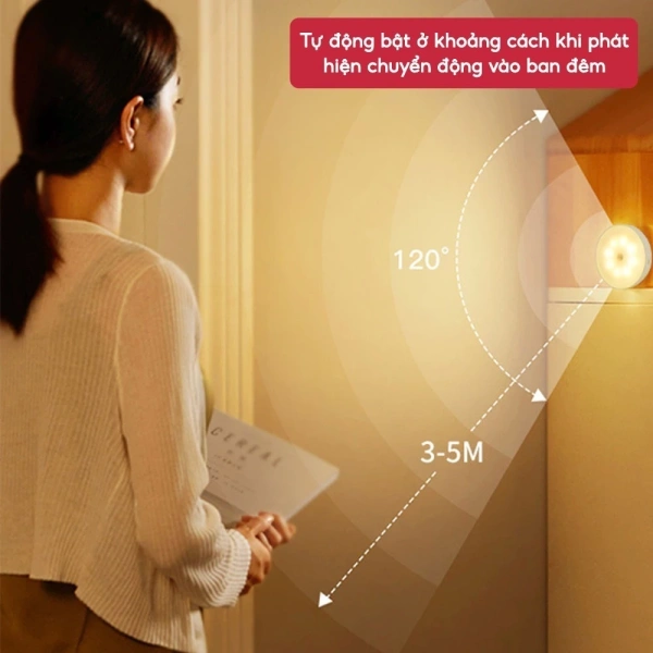 Pin sạc tích hợp trong các mẫu đèn LED cảm ứng thường có dung lượng khoảng 500‑800 mAh, đủ để duy trì hoạt động liên tục trong vài tuần khi dùng theo cách thông thường. (Ảnh 2)