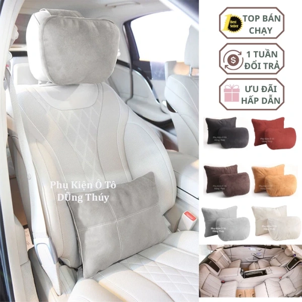 Khi gối ô tô vải da lộn mang lại sự nhẹ nhàng cho vai gáy suốt chặng đường dài - Ảnh 1 Khi gối ô tô vải da lộn mang lại sự nhẹ nhàng cho vai gáy suốt chặng đường dài - Ảnh 1
