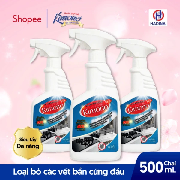 Siêu Tẩy Đa Năng KIMONO sử dụng công thức “cực mạnh nhưng an toàn” – sự pha trộn giữa các chất hoạt tinh và dung môi nhẹ, cho phép tách rời các phân tử dầu mỡ, protein, và các vết bám lâu ngày. (Ảnh 2) Siêu Tẩy Đa Năng KIMONO sử dụng công thức “cực mạnh nhưng an toàn” – sự pha trộn giữa các chất hoạt tinh và dung môi nhẹ, cho phép tách rời các phân tử dầu mỡ, protein, và các vết bám lâu ngày. (Ảnh 2)