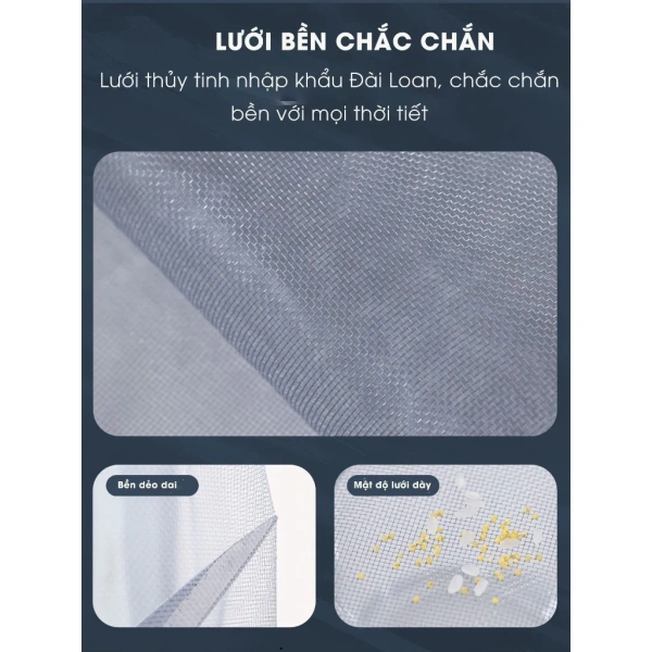 Sản phẩm Rèm Lưới Chống Muỗi Cửa Sổ Có Băng Dính WINDOWBLINDS – May Viền 4 Mặt, Làm Theo Kích Thước Yêu Cầu được thiết kế để đáp ứng nhu cầu ngăn muỗi nhưng đồng thời giảm thiểu một số nhược điểm thường gặp của lưới dính truyền thống. (Ảnh 3) Sản phẩm Rèm Lưới Chống Muỗi Cửa Sổ Có Băng Dính WINDOWBLINDS – May Viền 4 Mặt, Làm Theo Kích Thước Yêu Cầu được thiết kế để đáp ứng nhu cầu ngăn muỗi nhưng đồng thời giảm thiểu một số nhược điểm thường gặp của lưới dính truyền thống. (Ảnh 3)