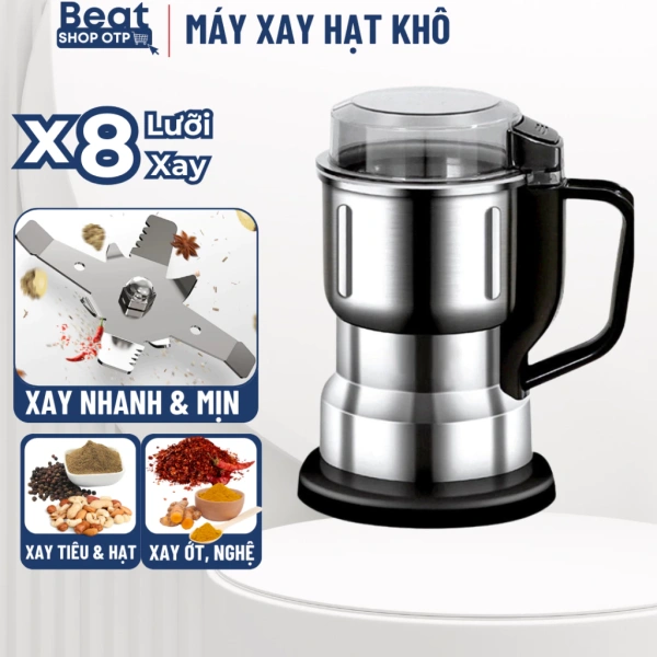 Thay vì cho nguyên liệu nguyên hạt vào cối, hãy chia thành những lô nhỏ hơn (khoảng 1/3 dung tích cối). (Ảnh 3) Thay vì cho nguyên liệu nguyên hạt vào cối, hãy chia thành những lô nhỏ hơn (khoảng 1/3 dung tích cối). (Ảnh 3)
