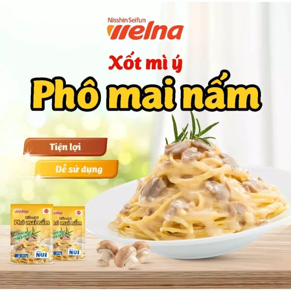 Thành phần chính gồm nấm 7 %, phô mai 4 %, bơ lát, shortening, các loại chất điều vị và gôm xanthan. (Ảnh 5)