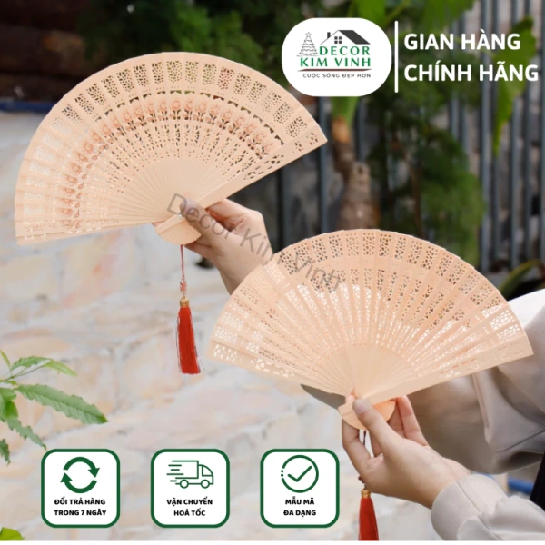 Khi quạt gỗ cầm tay biến không gian Tết thành góc thư giãn bất ngờ - Ảnh 1