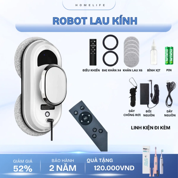 Khi robot lau kính tự động ngừng chạy do mất điện, chế độ chống rơi 20 phút thực sự trở thành cứu cánh. - Ảnh 1 Khi robot lau kính tự động ngừng chạy do mất điện, chế độ chống rơi 20 phút thực sự trở thành cứu cánh. - Ảnh 1