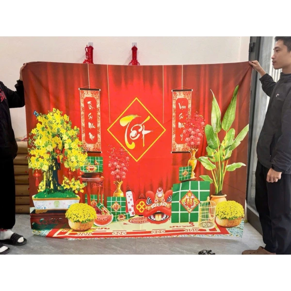Thay vì bỏ qua hoàn toàn việc sử dụng tranh vải, bạn có thể áp dụng một số chiến thuật sau để giữ cho không gian vẫn rộng rãi, thoáng mát mà vẫn có được nền chụp hình ấn tượng. (Ảnh 4)
