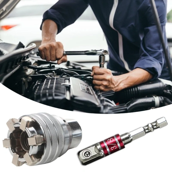 Trong quá trình tìm kiếm một mẫu cờ lê 3/8 vừa bền, vừa đa năng, chúng tôi đã nắm bắt một sản phẩm đáng chú ý: SADYUELE Nâng cấp Cờ lê ổ cắm có thể điều chỉnh 3/8 chuyên nghiệp. (Ảnh 4)
