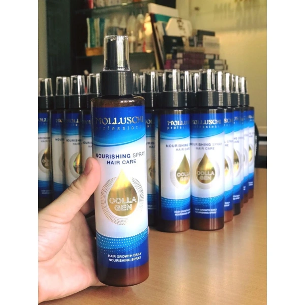 Khi tóc hư sau uốn nhiệt, xịt dưỡng collagen giúp phục hồi mềm mượt mà không cần dùng quá nhiều sản phẩm - Ảnh 1