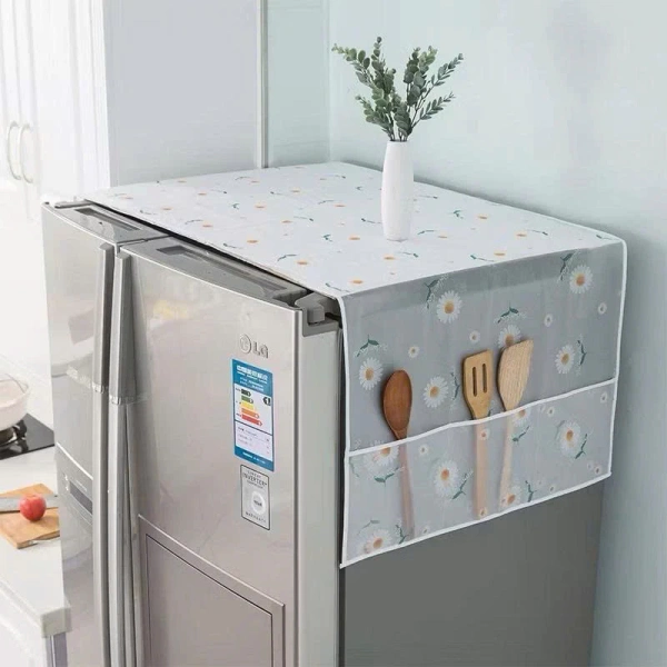 Khi tủ lạnh luôn bám bụi, tấm phủ chống thấm dày dặn thực sự giảm công việc lau dọn. - Ảnh 4
