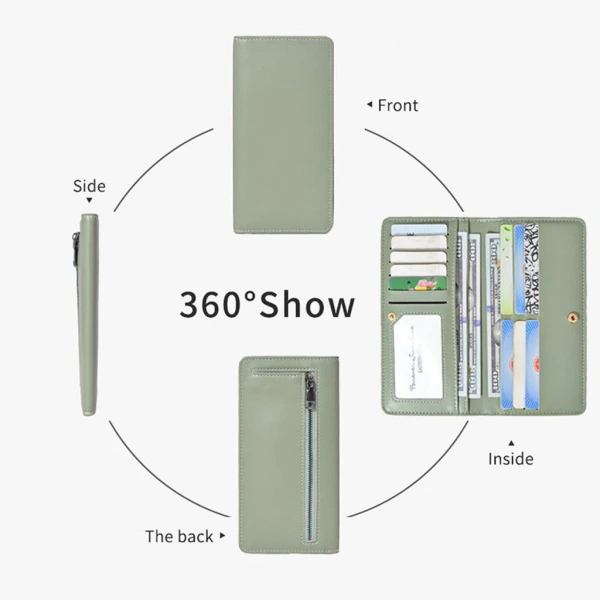 Trong danh mục các sản phẩm trên thị trường, BELLEZZA PURA RFID Ví Chống Trộm Nữ PU Siêu Mỏng nổi bật nhờ sự cân bằng giữa thiết kế thời trang và công năng bảo mật. (Ảnh 4) Trong danh mục các sản phẩm trên thị trường, BELLEZZA PURA RFID Ví Chống Trộm Nữ PU Siêu Mỏng nổi bật nhờ sự cân bằng giữa thiết kế thời trang và công năng bảo mật. (Ảnh 4)