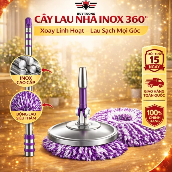Đầu bông của cây lau nhà thường được làm từ sợi microfiber hoặc bông bọt. (Ảnh 2)