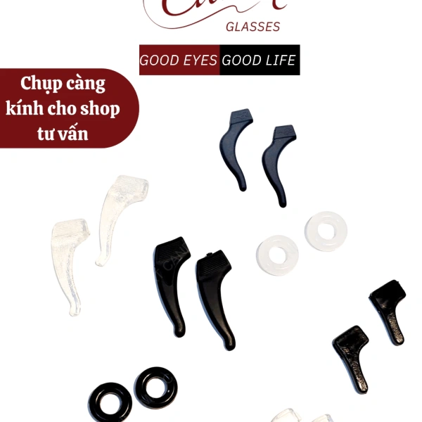 Silicone là chất liệu dẻo, đàn hồi, có khả năng bám vào da và bề mặt gọng kính mà không gây trầy xước. (Ảnh 2)