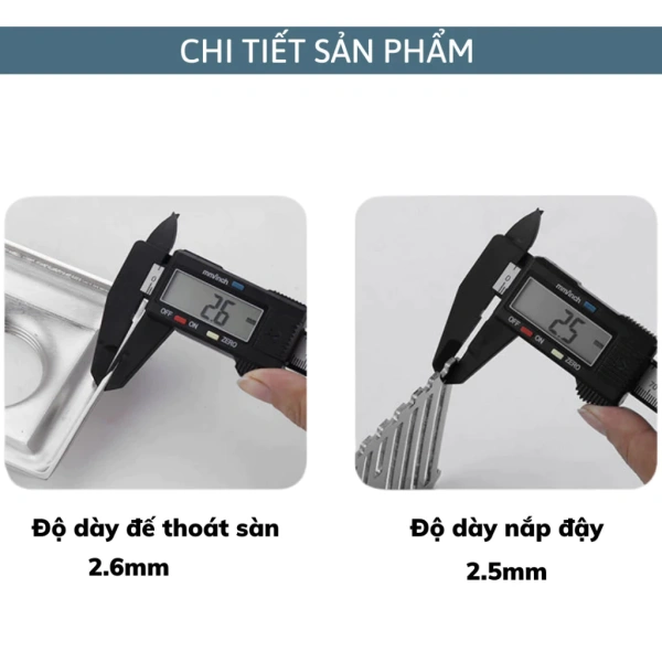 Một lựa chọn hiện đại đang được nhiều gia đình tin dùng là nắp chặn cống ngăn mùi inox 304 cao cấp – sản phẩm BC010 từ AZ Store. (Ảnh 4)