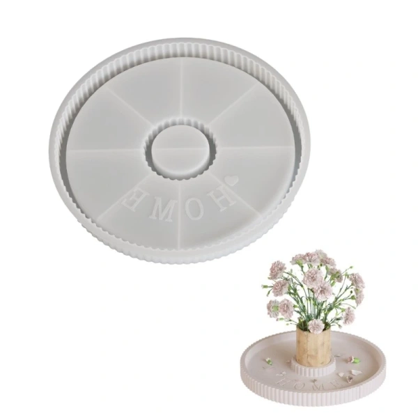 Khi nói đến khuôn silicone tròn có kích thước khoảng 27 cm, SADYUELE Khuôn thủ công nhựa tròn đa chức năng là một mẫu sản phẩm đáng để cân nhắc. (Ảnh 5)