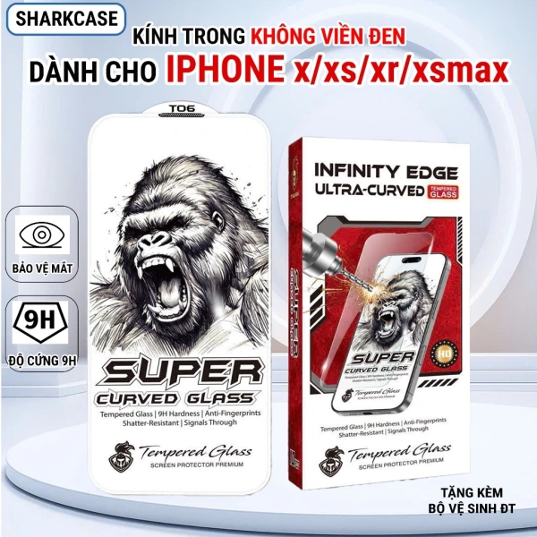 Lớp kính cường lực trong suốt cho iPhone X‑XS‑XR‑XS Max thường để lại vết viền mờ khi vuốt, điều ít người để ý. - Ảnh 1