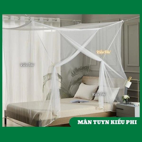 Lưới chắn muỗi thường được làm từ polyester cao cấp hoặc nylon với mắt lưới siêu nhỏ (khoảng 0,15 mm). (Ảnh 2)
