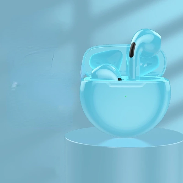 Hộp sạc của Air Pro 6 TWS được thiết kế không có logo, giúp tránh các va chạm trong quá trình cất giữ. (Ảnh 5)