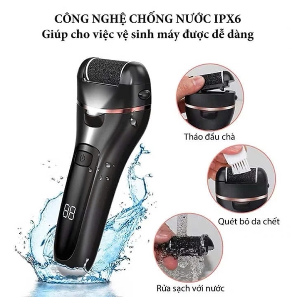 Dưới đây là những điểm kỹ thuật và thiết kế chính của Máy chà gót chân tẩy tế bào chết 3 đầu mài 2 chế độ cao cấp – một mẫu sản phẩm được giới thiệu rộng rãi trên các kênh thương mại điện tử. (Ảnh 3)