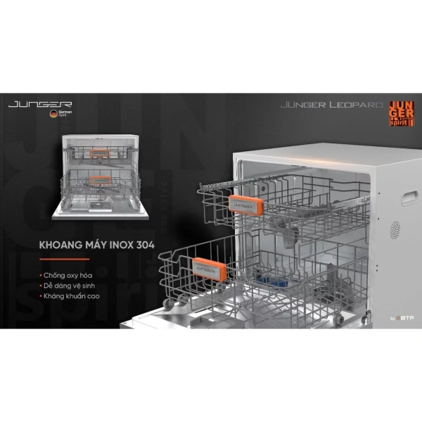 Trong bối cảnh nhu cầu giảm thời gian nội trợ ngày càng gia tăng, Máy rửa bát Junger Leopard DWJ‑100 nổi lên như một giải pháp toàn diện. (Ảnh 3) Trong bối cảnh nhu cầu giảm thời gian nội trợ ngày càng gia tăng, Máy rửa bát Junger Leopard DWJ‑100 nổi lên như một giải pháp toàn diện. (Ảnh 3)