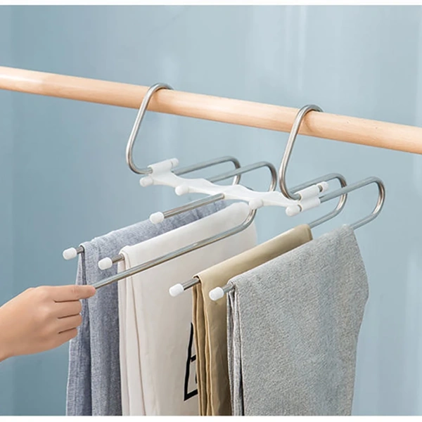 Móc treo quần áo gấp gọn 5 tầng tiết kiệm không gian, nhưng lại gây bất tiện khi lấy áo nhanh - Ảnh 4 Móc treo quần áo gấp gọn 5 tầng tiết kiệm không gian, nhưng lại gây bất tiện khi lấy áo nhanh - Ảnh 4