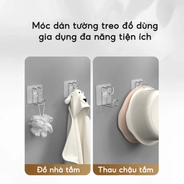 Với khả năng chịu lực và tính thẩm mỹ, móc treo tường inox còn có thể ứng dụng cho nhiều nhu cầu khác nhau trong gia đình. (Ảnh 2)