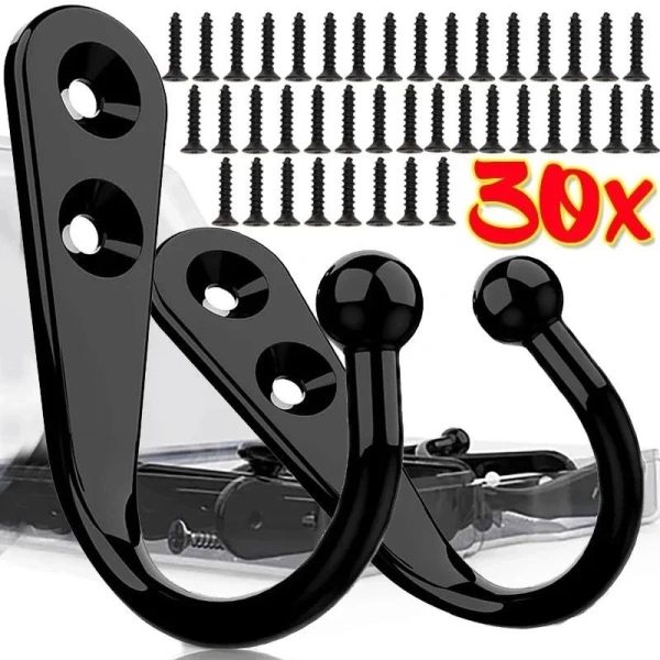 Một bộ móc tường hợp kim đa năng giúp sắp xếp áo, khăn và đồ bếp gọn gàng hơn nhiều so với mong đợi - Ảnh 1
