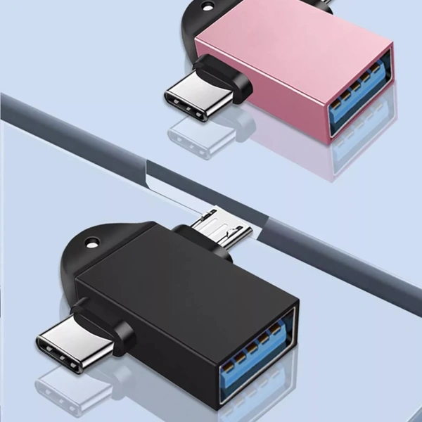 Sản phẩm Bộ chuyển đổi USB sang Type C Android Bộ chuyển đổi sạc truyền dữ liệu 2 trong 1 cho máy tính xách tay PC đang được bán với mức giá 18.700 VND (giá gốc 23.001 VND). (Ảnh 4)