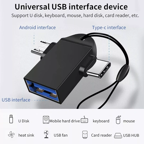 Một số cáp USB‑C tích hợp chức năng sạc + dữ liệu, nhưng chúng thường chỉ hỗ trợ một chuẩn (Type‑A hoặc micro‑USB) và thiếu khả năng “đảo chiều” cho cả hai thiết bị cùng lúc. (Ảnh 5)