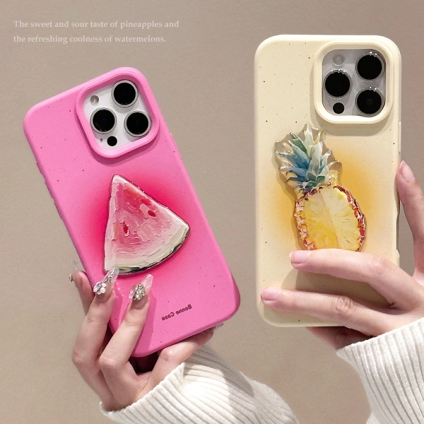 Hiện nay, vỏ điện thoại mềm mùa hè trái cây ba chiều phong cách dành cho các mẫu iPhone từ 11 đến 17 Pro Max đã có mặt trên thị trường nội địa. (Ảnh 5)