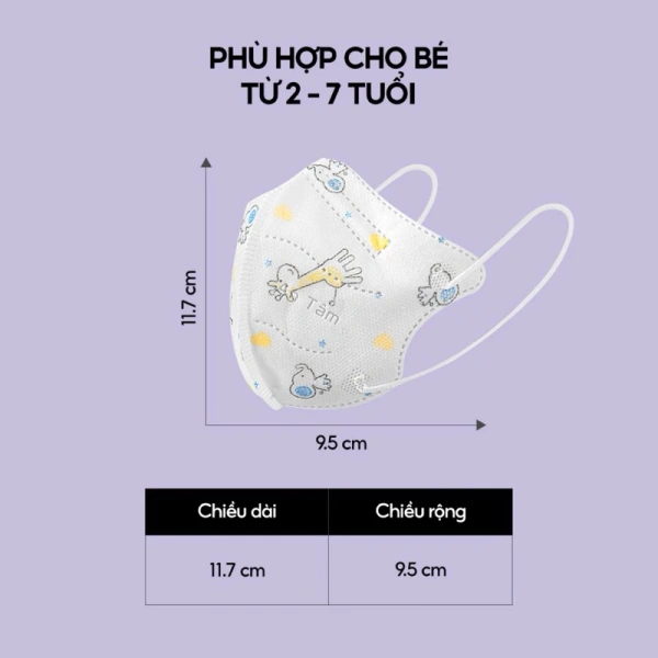 Trong thực tế, các thương hiệu uy tín như An Tâm luôn đưa ra thông số chuẩn ISO 13485:2016 và TCVN 8389‑1/2020, chứng tỏ sản phẩm vừa đáp ứng yêu cầu lọc vừa giữ độ thoáng phù hợp cho trẻ. (Ảnh 3)