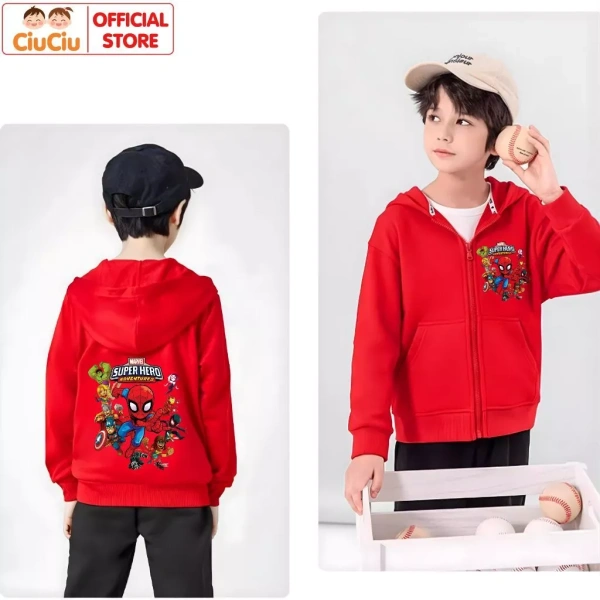 Mùa thu se lạnh, áo hoodie siêu nhân cho bé trai giữ ấm thực sự vượt qua mong đợi - Ảnh 1