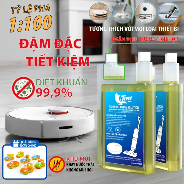 Mùi thơm mất dần, nhưng khả năng diệt khuẩn 99% của nước lau sàn robot vẫn giữ vững. - Ảnh 1