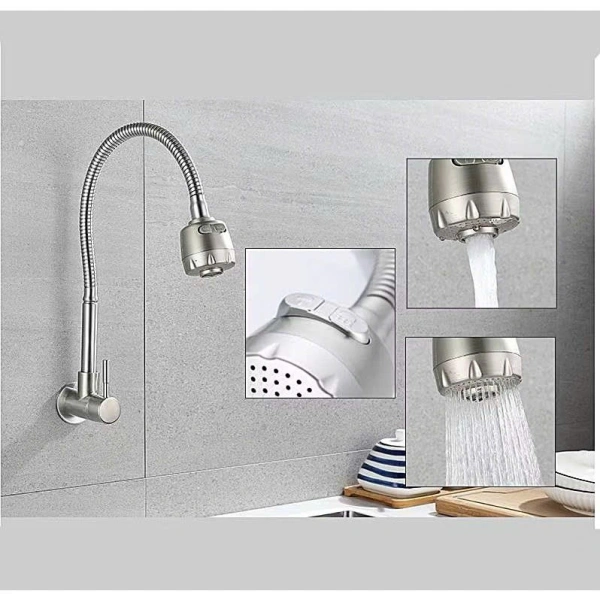 Đối với những ai đang tìm kiếm một giải pháp vừa hiện đại, vừa bền bỉ, Vòi Rửa Chén Bát 1 Đường Nước Lạnh Inox 304 là một lựa chọn hợp lý. (Ảnh 3)