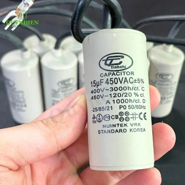 Một tụ điện chất lượng như Tụ Máy Bơm Nước 15uF 450V Korea hiện có mức giá dưới 50 000 VNĐ. (Ảnh 5) Một tụ điện chất lượng như Tụ Máy Bơm Nước 15uF 450V Korea hiện có mức giá dưới 50 000 VNĐ. (Ảnh 5)