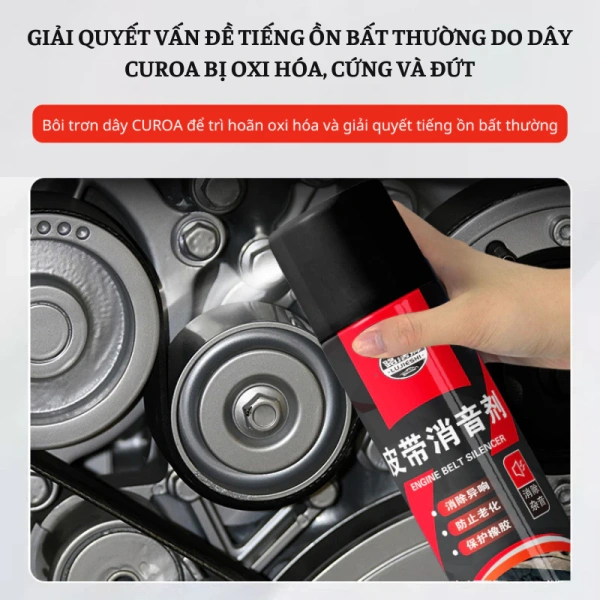 Một dây curoa không đúng mức căng hoặc đã bị bám bụi sẽ khiến quạt, máy phát điện và các bộ phụ trợ khác phải làm việc mạnh hơn để duy trì tốc độ quay. (Ảnh 2)