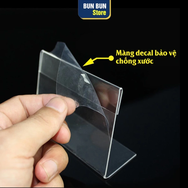 Nhãn giá trong suốt thường được làm từ vật liệu PVC hoặc polyester. (Ảnh 3)