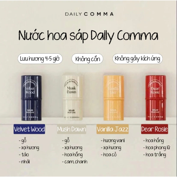 Sản phẩm Nước hoa sáp Daily Comma Solid Perfume hương thơm dịu nhẹ nhỏ gọn 4.7g được đưa ra thị trường với mức giá 125.000 VND (giảm so với giá gốc 160.000 VND). (Ảnh 5)