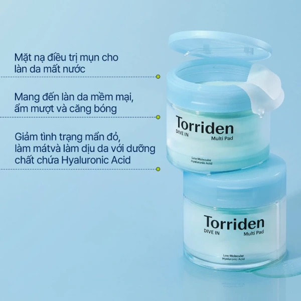 Trong số những pad hiện có trên thị trường, Pad đa năng DIVE IN của Torriden nổi bật nhờ công thức pha trộn HA với các thành phần hỗ trợ như Panthenol, Allantoin và một loạt các chiết xuất thực vật. (Ảnh 4)