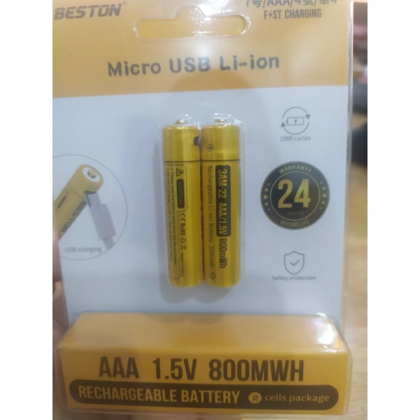 Pin sạc AAA 1.5V Lithium thực tế kéo dài gấp đôi, nhưng cổng micro USB lại tạo ra một vấn đề bất ngờ - Ảnh 1