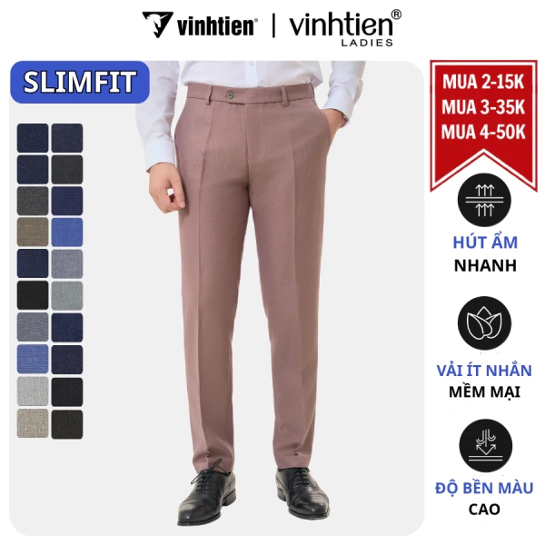 Quần tây nam slimfit nhẹ như gió tạo dáng thon, nhưng giặt thường lại làm mất độ co giãn nhanh chóng - Ảnh 1