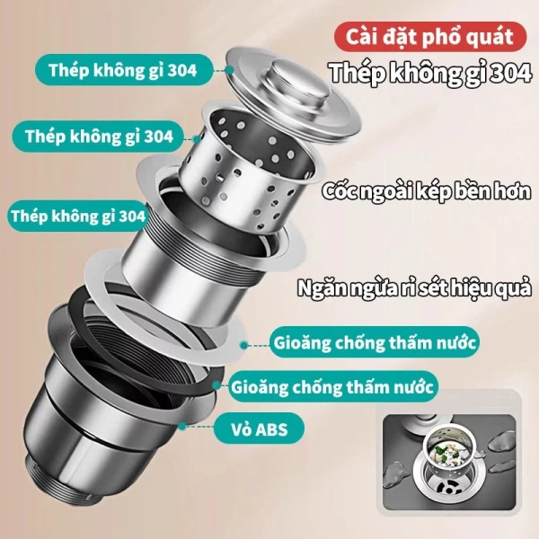 Quên vệ sinh ống thoát trong bộ xi phông ngăn mùi, bồn rửa lại tỏa mùi khó chịu - Ảnh 4 Quên vệ sinh ống thoát trong bộ xi phông ngăn mùi, bồn rửa lại tỏa mùi khó chịu - Ảnh 4
