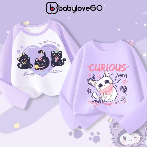 Sao áo thun cotton dài tay mùa thu đông lại khiến bé gái 1‑10 tuổi cảm thấy quá nóng khi đi dạo? - Ảnh 1
