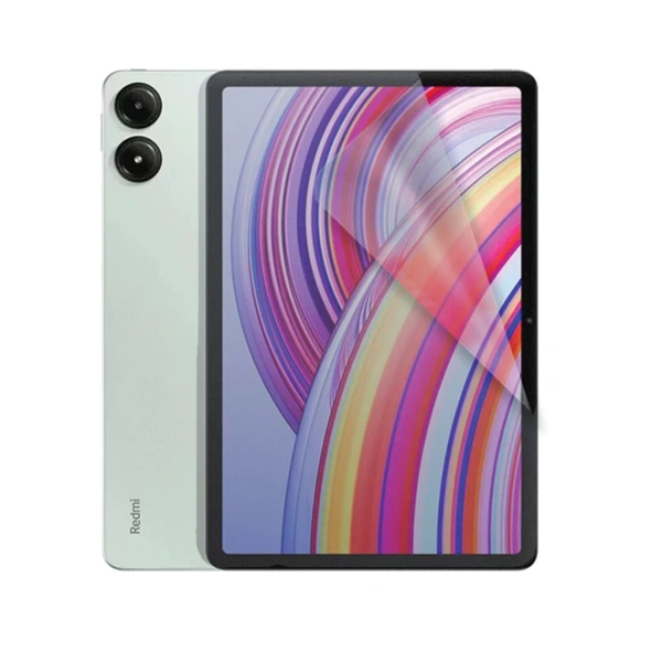 Sau một năm dùng phim bảo vệ hydrogel, Redmi Pad Pro vẫn giữ độ trong suốt nhưng xuất hiện những vệt mờ khó nhận ra - Ảnh 2