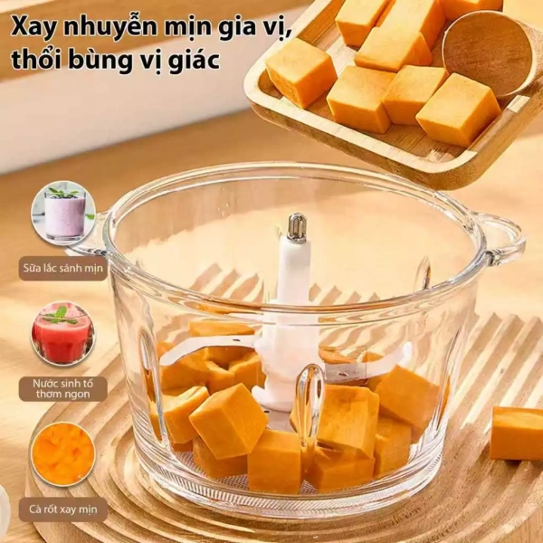 Để giúp bạn lựa chọn thiết bị phù hợp, dưới đây là bảng so sánh nhanh giữa ba mẫu máy xay thịt phổ biến hiện nay, trong đó có sản phẩm Máy xay thịt đa năng QCOOKO QO-J22E 2.2L. (Ảnh 4)