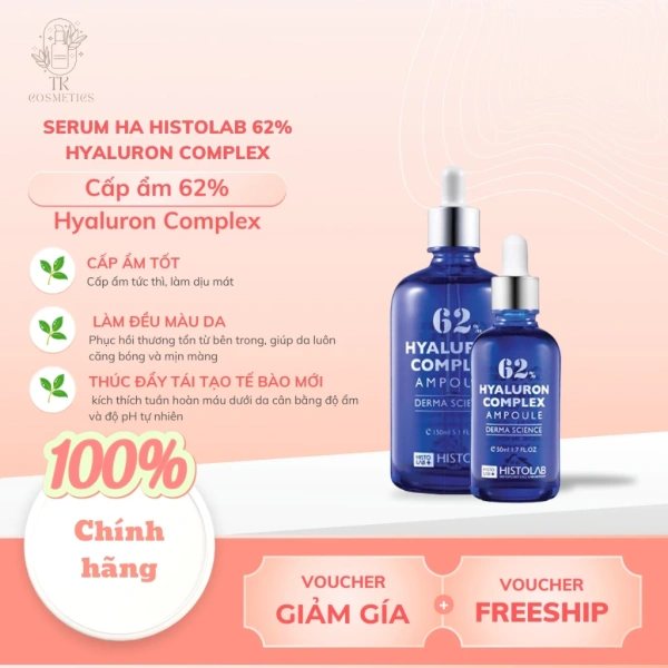 Serum hyaluronic 62 %: từ làn da khô rít đến cảm giác mềm mịn trong vòng vài tuần - Ảnh 1
