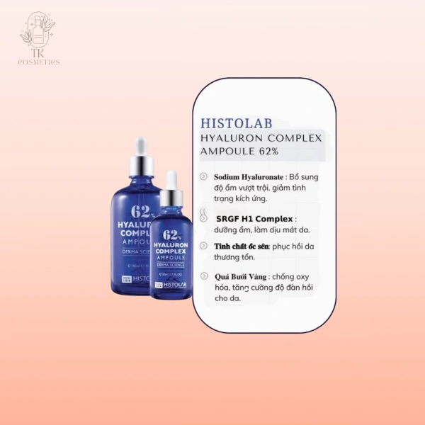 Đối với những ai đang tìm kiếm một giải pháp cấp ẩm sâu, Serum HA Histolab 62% Hyaluron Complex không chỉ cung cấp hàm lượng HA ấn tượng mà còn có kết cấu nhẹ, thẩm thấu nhanh, phù hợp với mọi loại da, kể cả da khô nhất. (Ảnh 5)